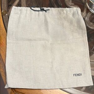 Authentic Vintage FENDI Drawstring
Dust Bag 9.5" H x 10" Length